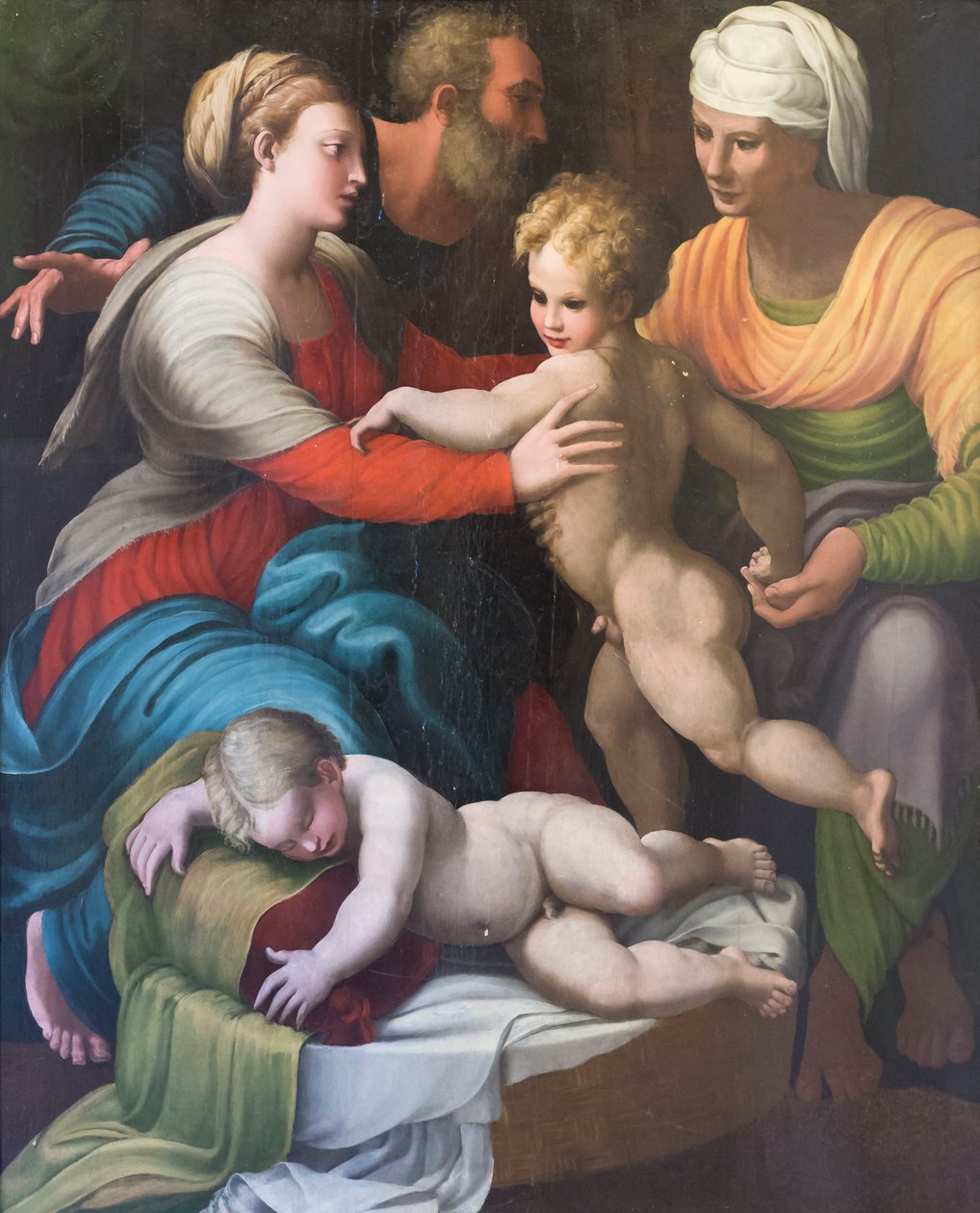 Szent család Szent Erzsébettel és Szent Giovanninóval alkotó: Italian School