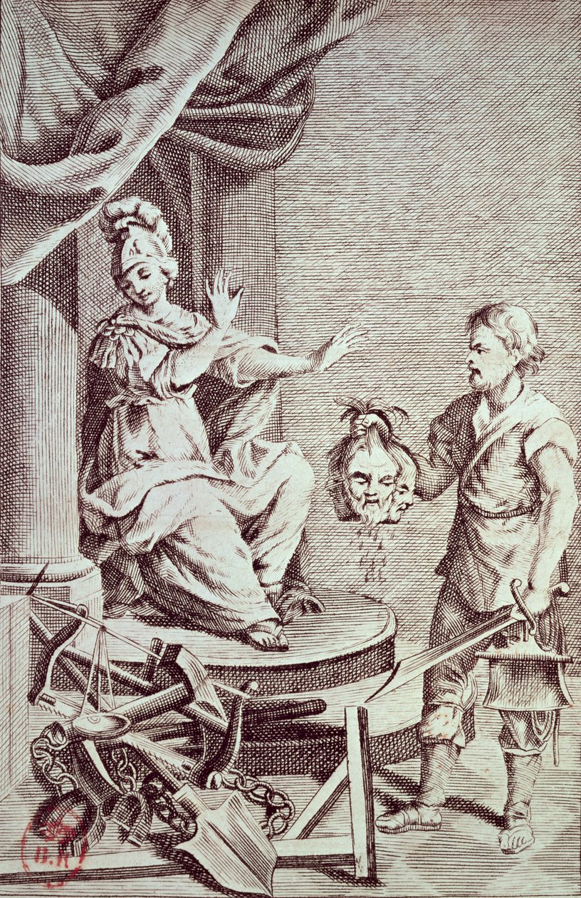 Illusztráció: Cesare Bonesana (1738-94) Marquis de Beccaria "A bűnökről és büntetésekről" alkotó: Italian School