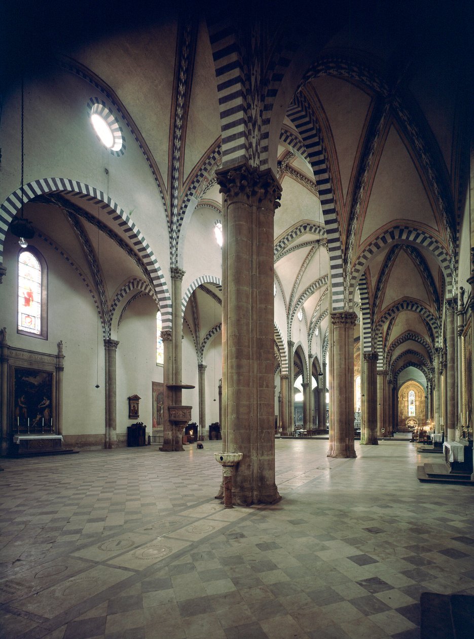 A Santa Maria Novella-bazilika belső képe alkotó: Italian School