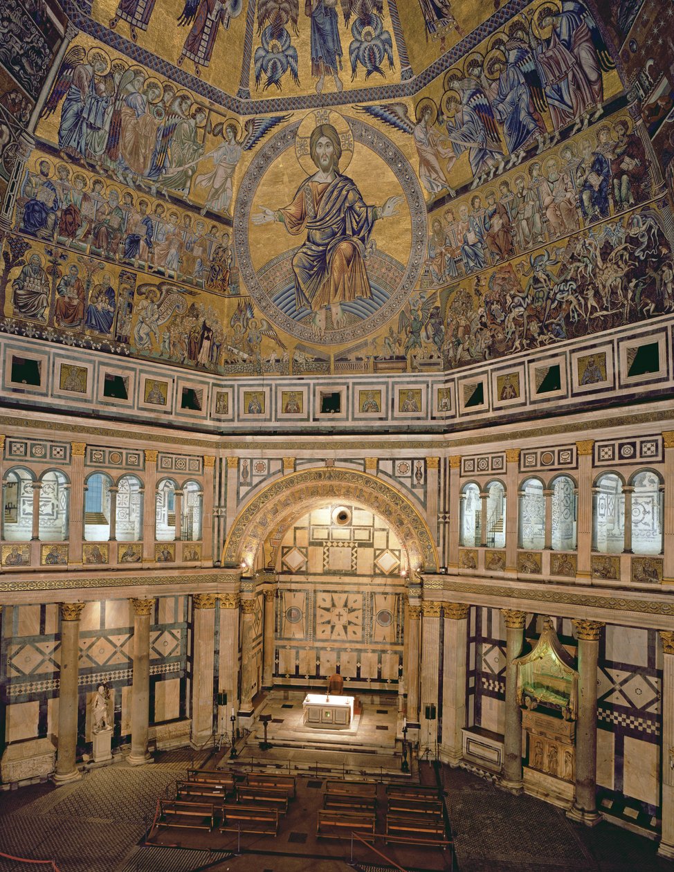 A firenzei keresztelőkápolna belső képe alkotó: Italian School