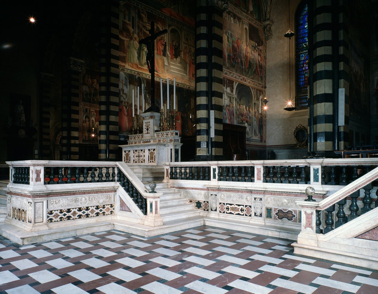 A Santo Stefano del Prato katedrális belső nézete alkotó: Italian School