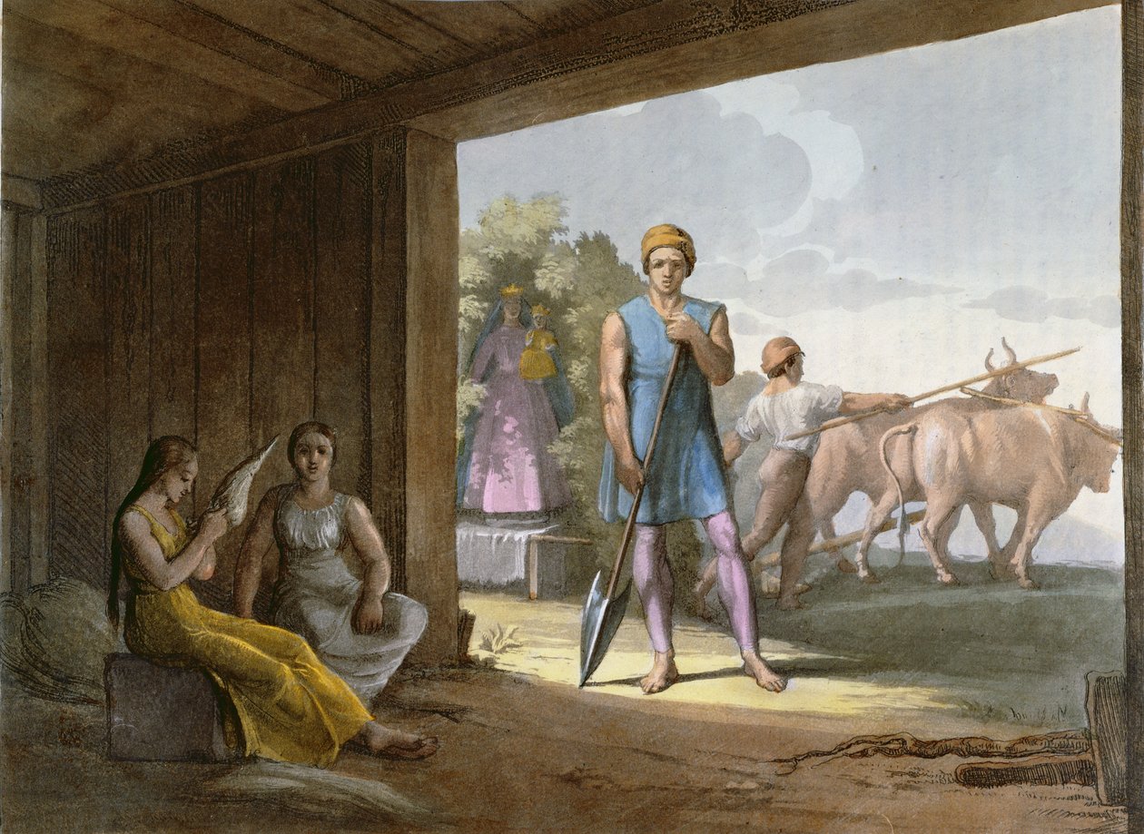 Jezsuita indiánok (valószínűleg a jezsuiták által megtért dél-amerikai indiánok) 1820 körül alkotó: Italian School