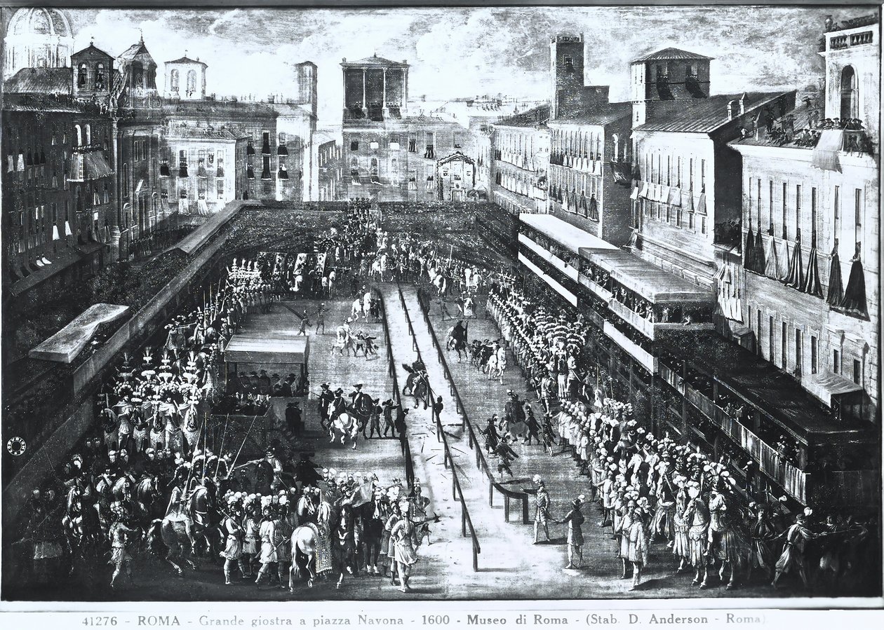 Nagy verseny a Piazza Navonán, 1610 körül alkotó: Italian School