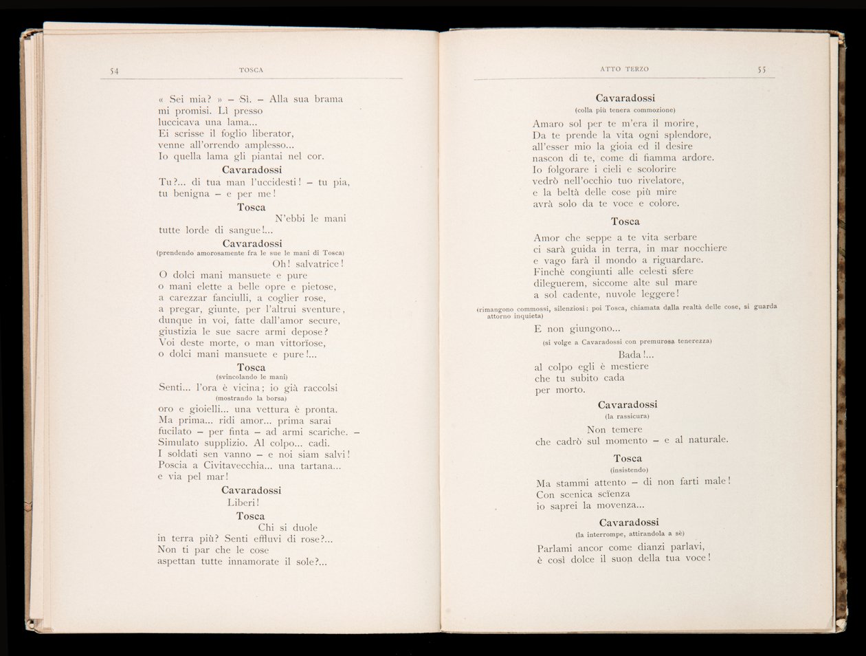 Librettó: Tosca, Giacomo Puccini, Ricordi Edition, Olaszország alkotó: Italian School