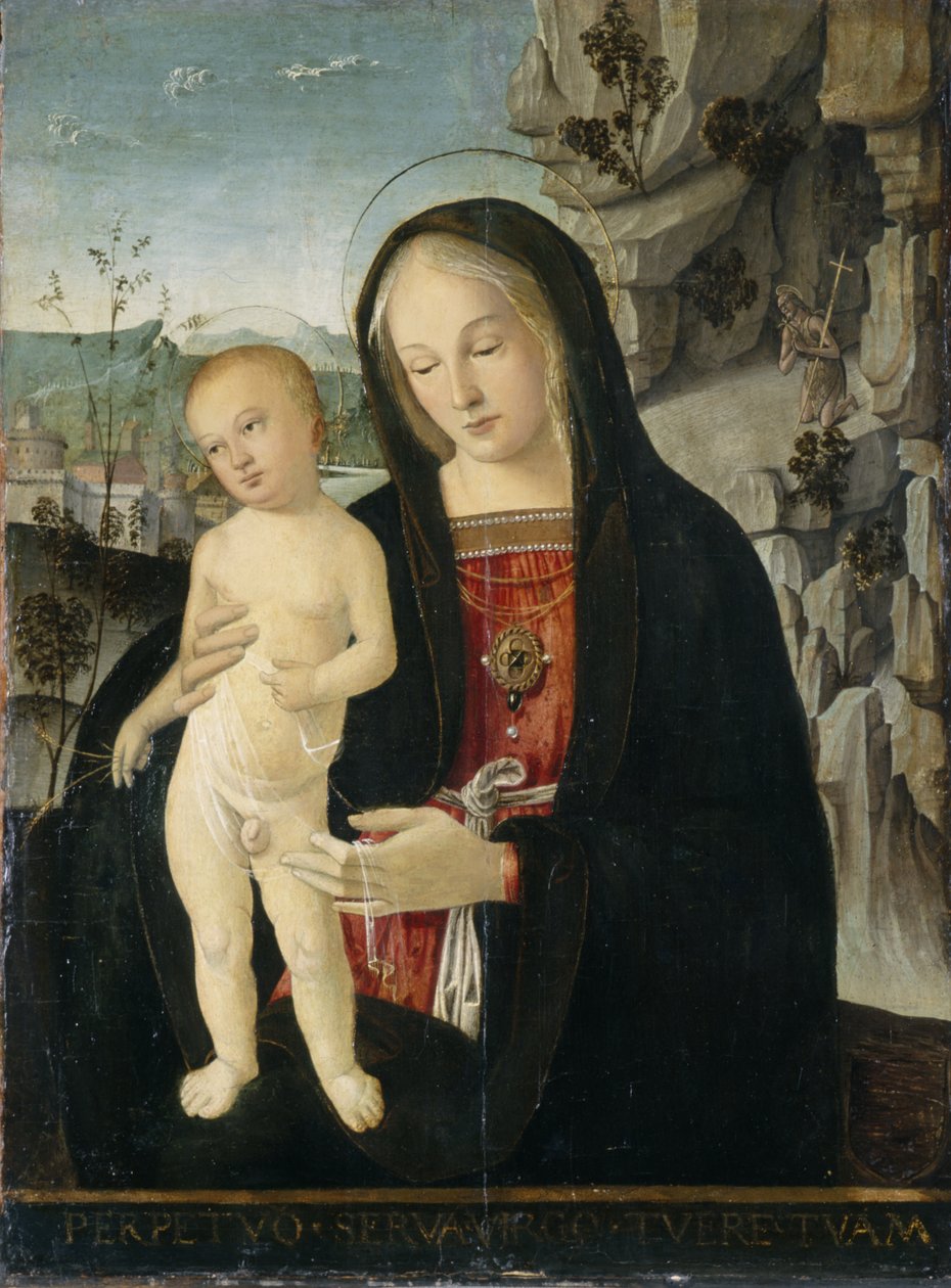 Madonna és gyermek, 1500 körül (tempera nyárfán) alkotó: Italian School