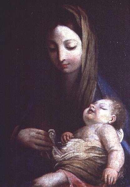 Madonna és gyermeke, Emilian School alkotó: Italian School