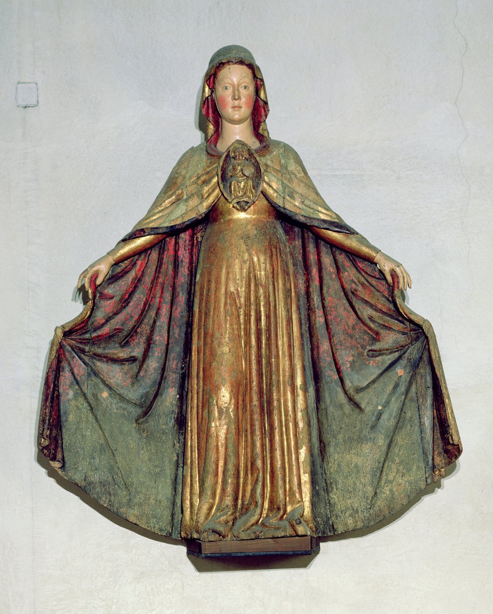 Irgalmas Madonna (festett fa) alkotó: Italian School