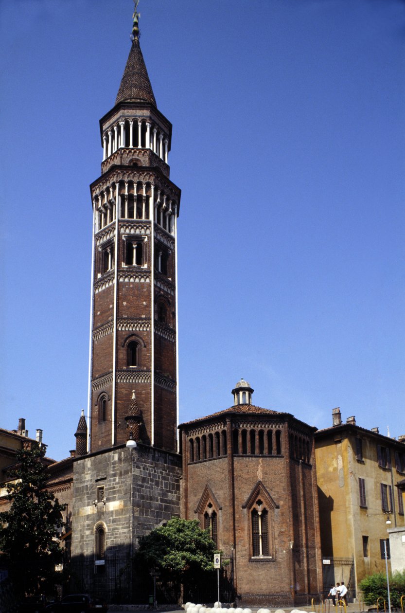 Milánó: San Gottardo harangtornya. alkotó: Italian School