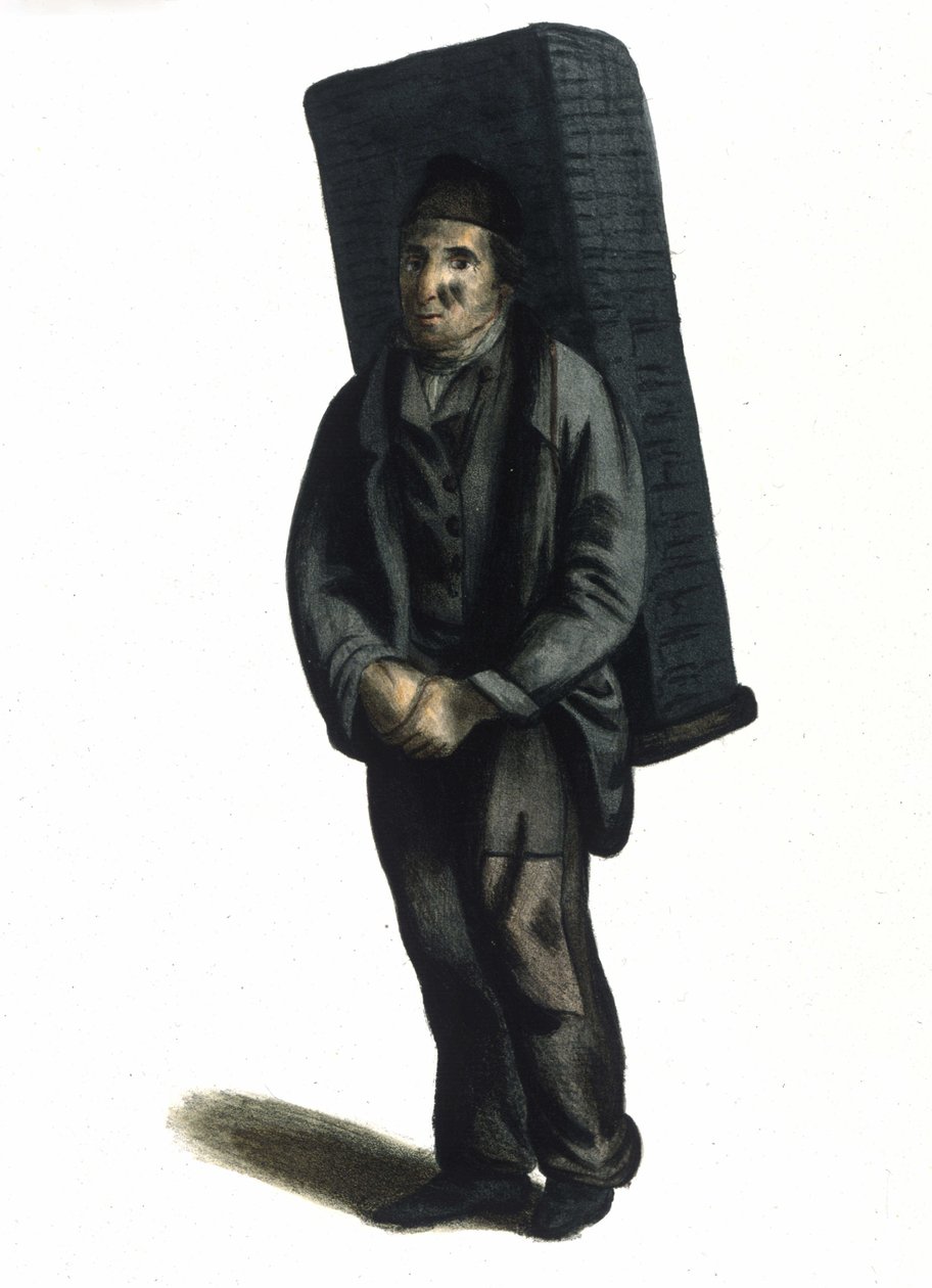 Milánói Metier: utazó szénárus (vagy széngyártó). alkotó: Italian School
