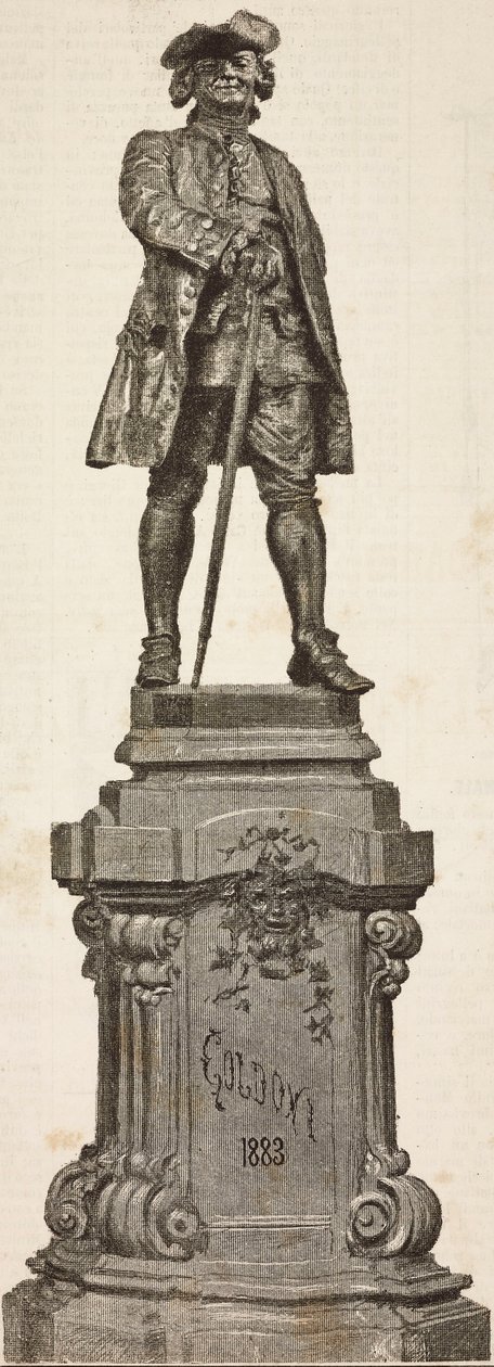 Antonio dal Zotto Carlo Goldoni (1707-1793) emlékműve, december 20-án leplezték le alkotó: Italian School