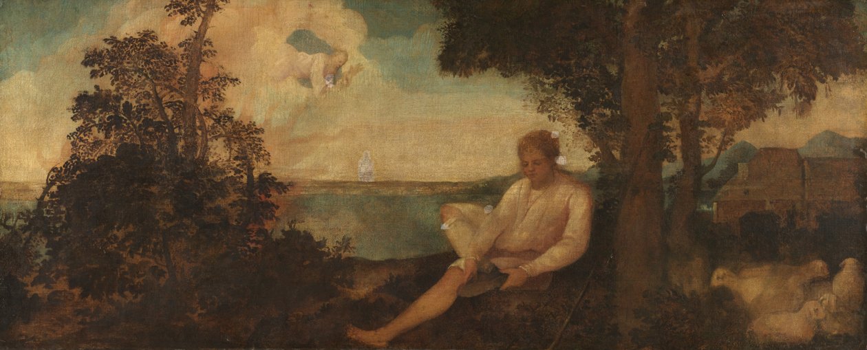 Mózes és az égő bokor, 1500-30 körül alkotó: Italian School