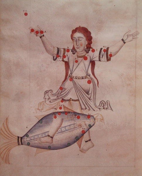 Ms.1036 The Constellation of Halak, "Az állócsillagok könyvéből", Al-Sufi latin fordítása (i.sz. 903-986) alkotó: Italian School