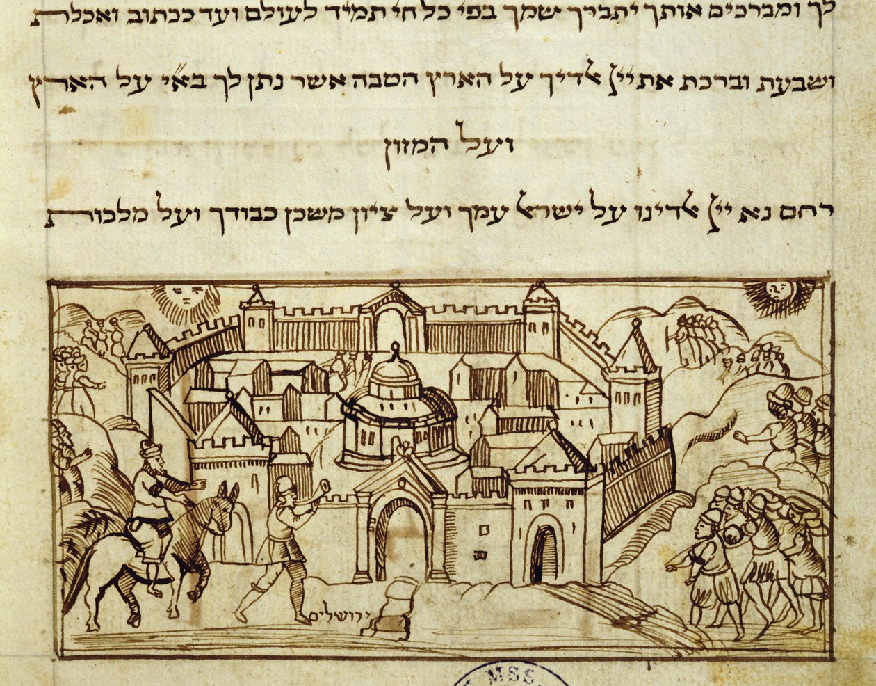 Ms.C.A.2795 Jeruzsálem szent városa, a zsidó nép történetéből alkotó: Italian School