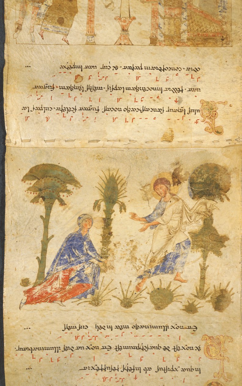 Touch Me Not, az „Exultet Roll”, c.1072 (vellum) alkotó: Italian School