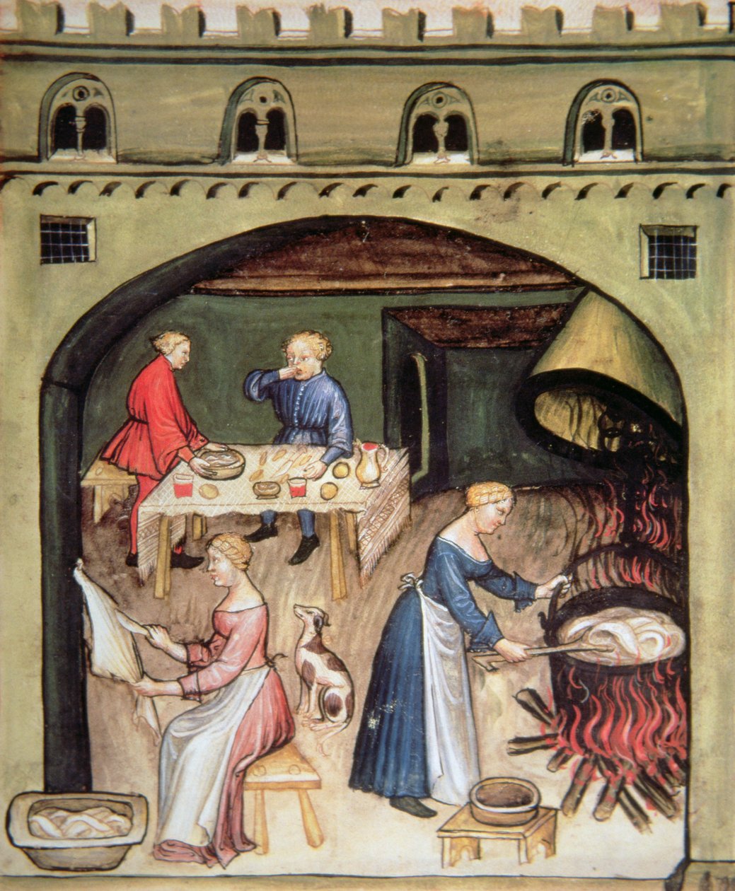 Nova 2644 fol.81r Hazai készítmény, a Tacuinum Sanitatis-tól alkotó: Italian School