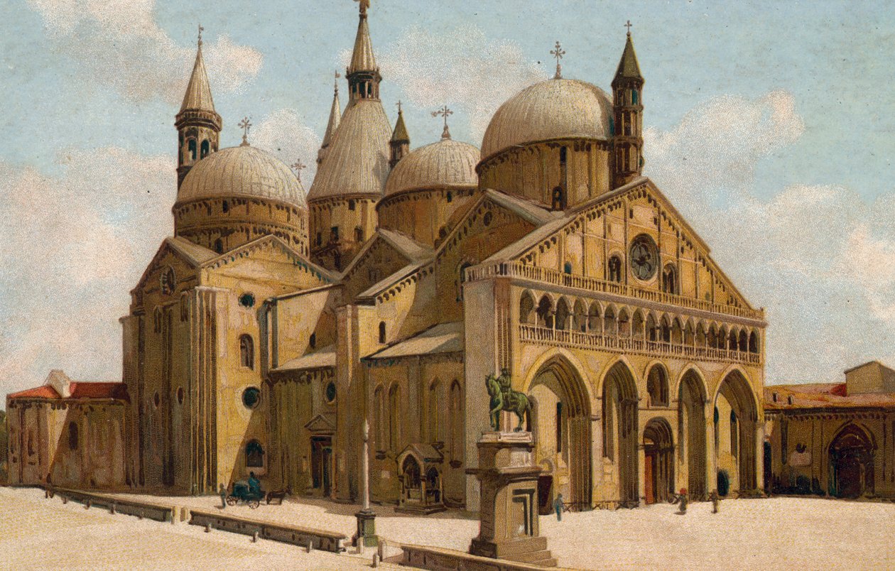 Padova / Padova: Antal bazilika (kromolito). alkotó: Italian School