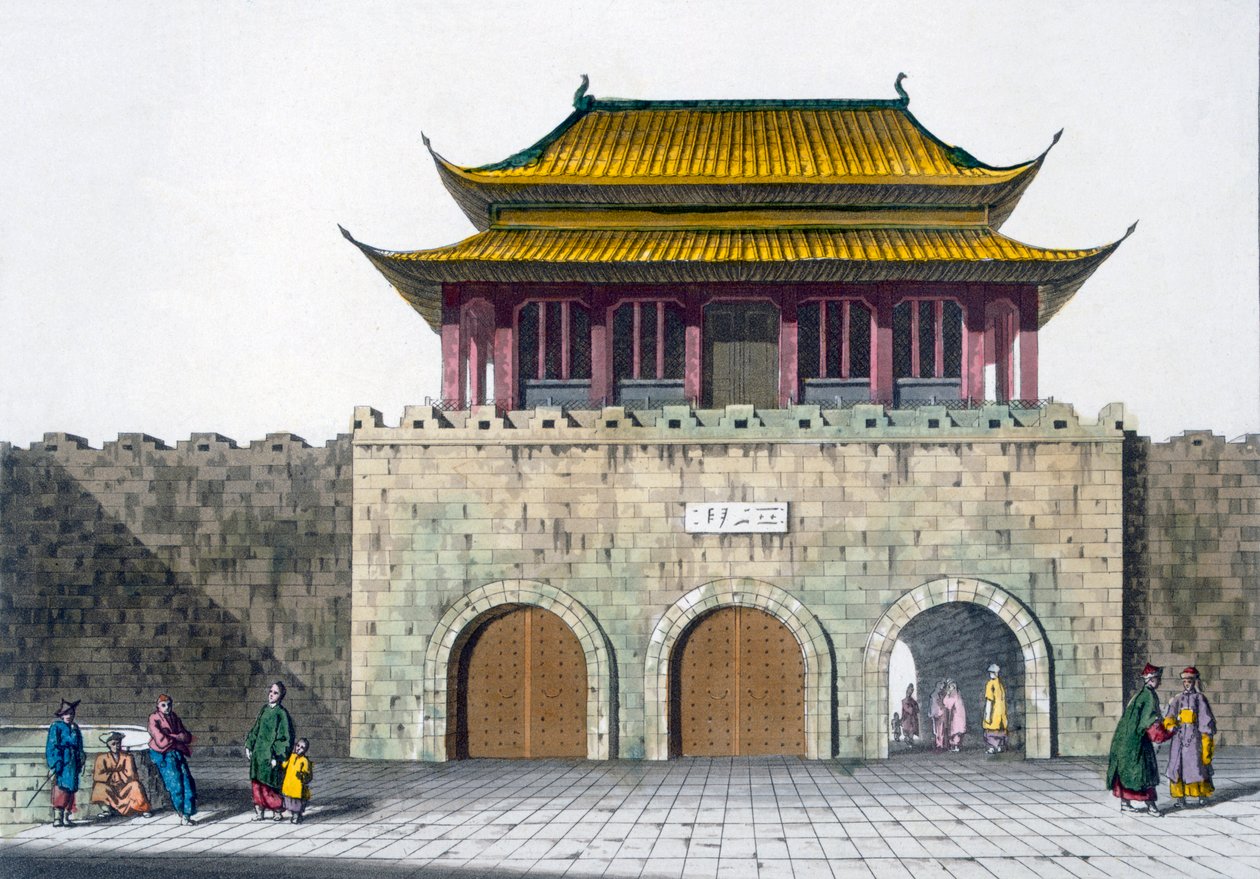 Nanking pagodatornyai, 1820-as és 30-as évek körül alkotó: Italian School