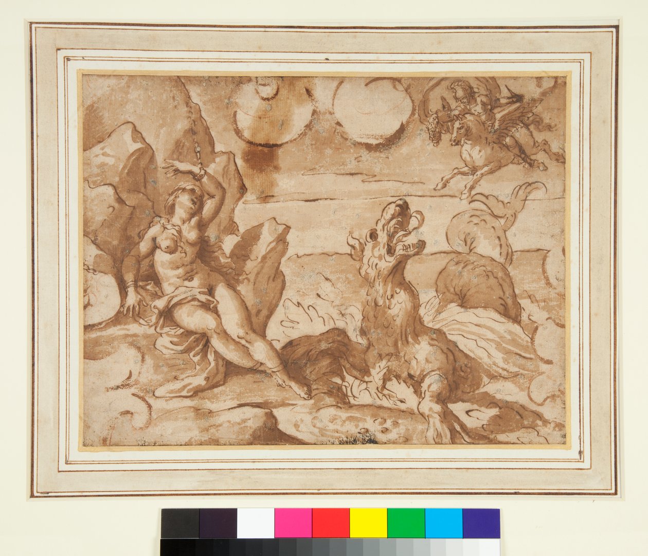 Perseus megmenti Andromédát alkotó: Italian School