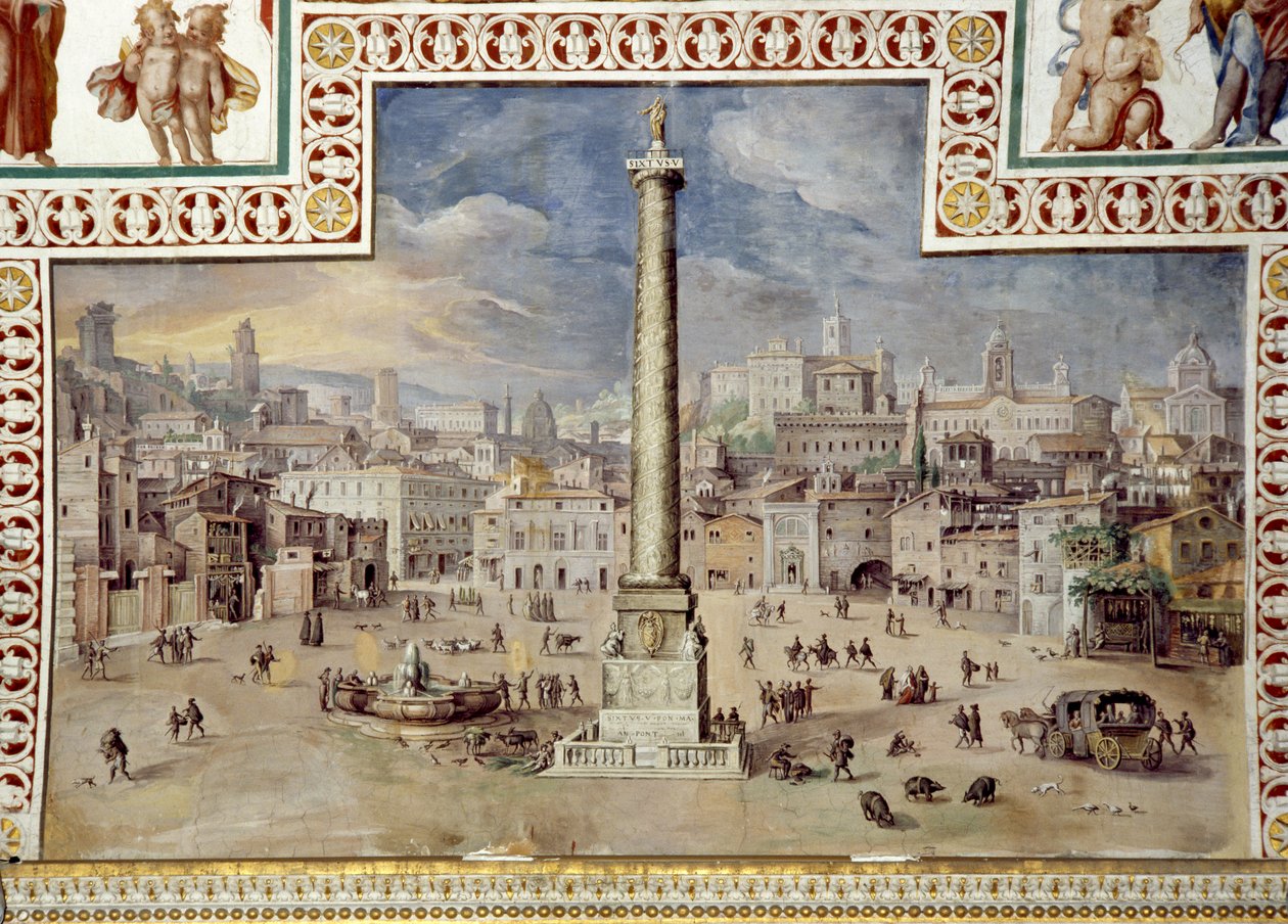 Piazza Colonna, Róma alkotó: Italian School