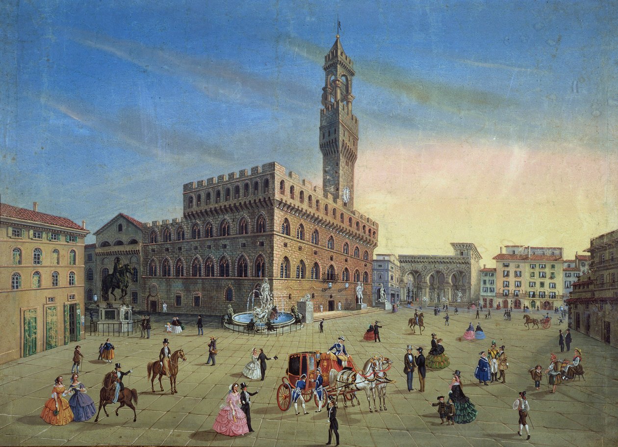 Piazza Signoria, Firenze alkotó: Italian School