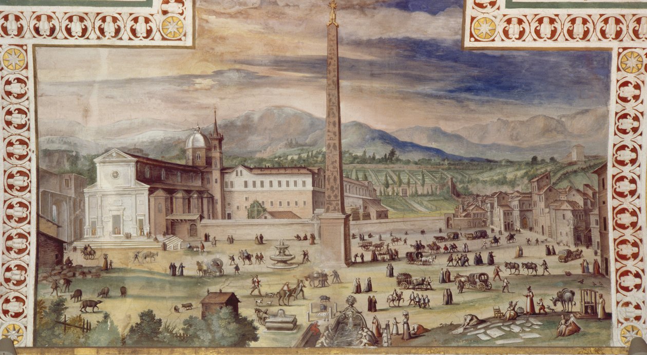 Piazza del Popolo, Róma alkotó: Italian School