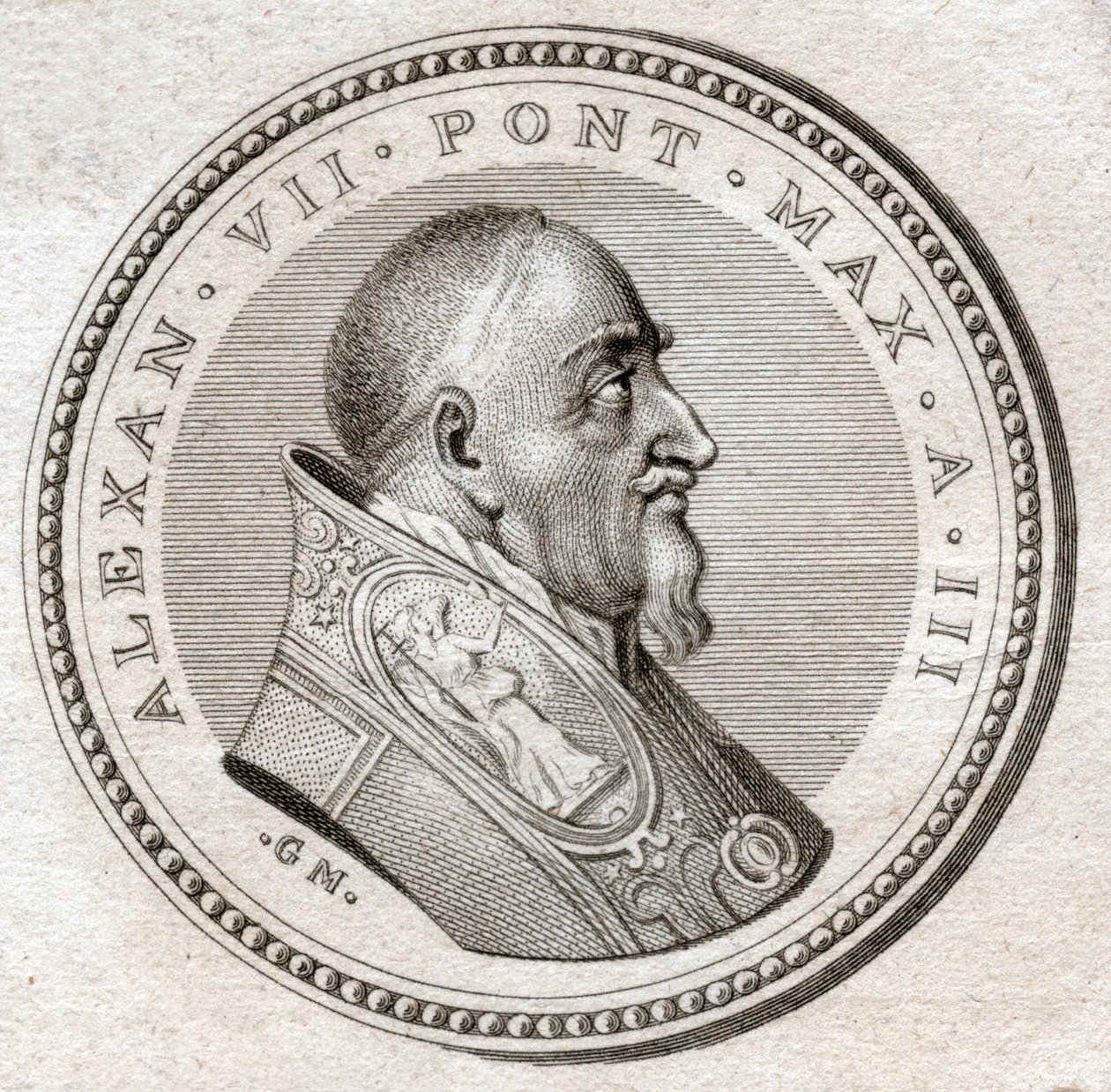 Sándor pápa VII. (metszés alkotó: Italian School