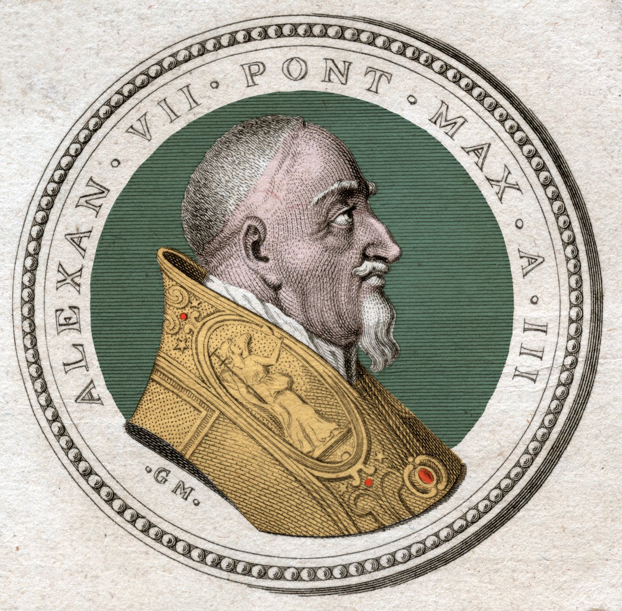 Sándor pápa VII. (metszés alkotó: Italian School