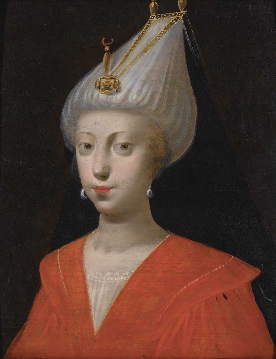 ""Roxelane szultána (Russelazie (a ruszin) vagy Hurrem (szül. Anastasia Lisovska, 1500-1558 körül) Csodálatos Szulejmán szultán feleségének portréja" (vagy I. Szulejmán) alkotó: Italian School