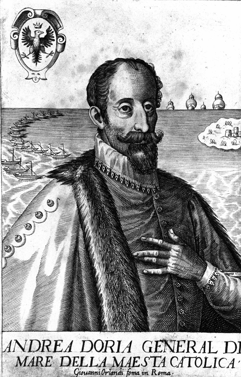 Andrea Doria (1466-1560) olasz warman portréja. alkotó: Italian School
