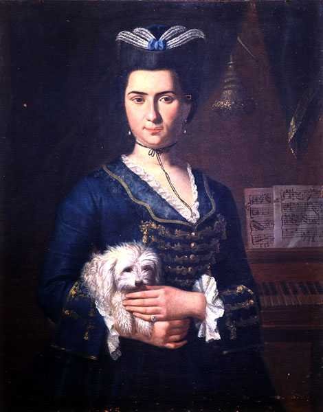 Anna Paoli portréja, 1750 körül (olaj, vászon) (lásd 138621) alkotó: Italian School