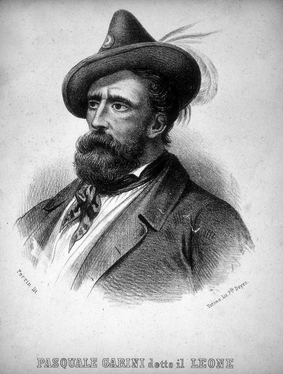 Brigand Pasquale Garini, az „oroszlánként” ismert portréja alkotó: Italian School