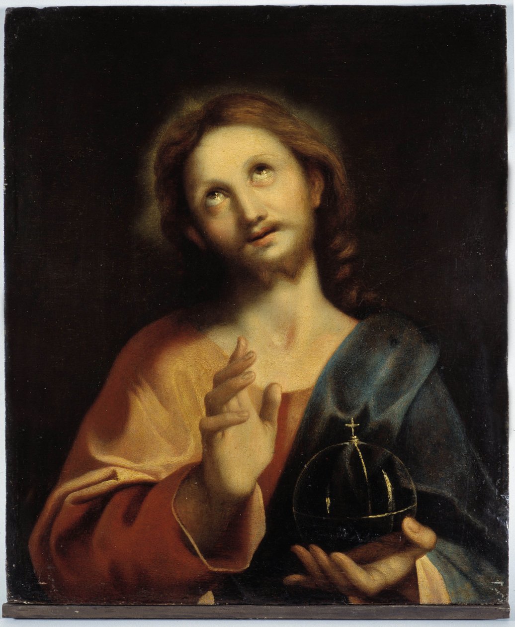 Krisztus portréja. századi milánói iskola. Névtelen festmény. alkotó: Italian School