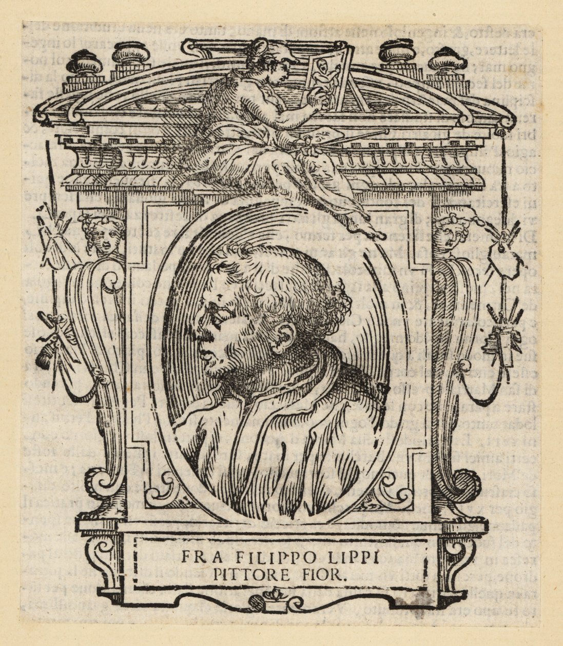 Filippo Lippi, a Quattrocento firenzei olasz festőjének portréja (15. század), 1406-1469 körül alkotó: Italian School