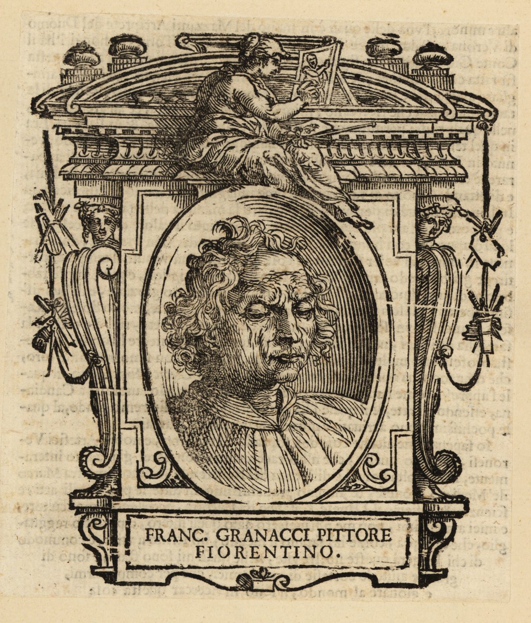 Francesco Granacci, a firenzei reneszánsz olasz festő portréja alkotó: Italian School