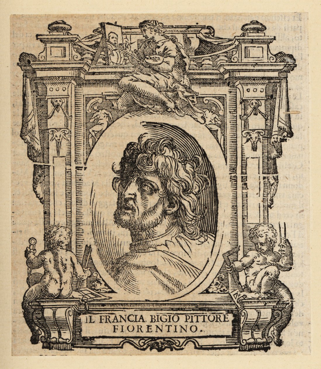 Franciabigio, a firenzei reneszánsz olasz festőjének portréja alkotó: Italian School
