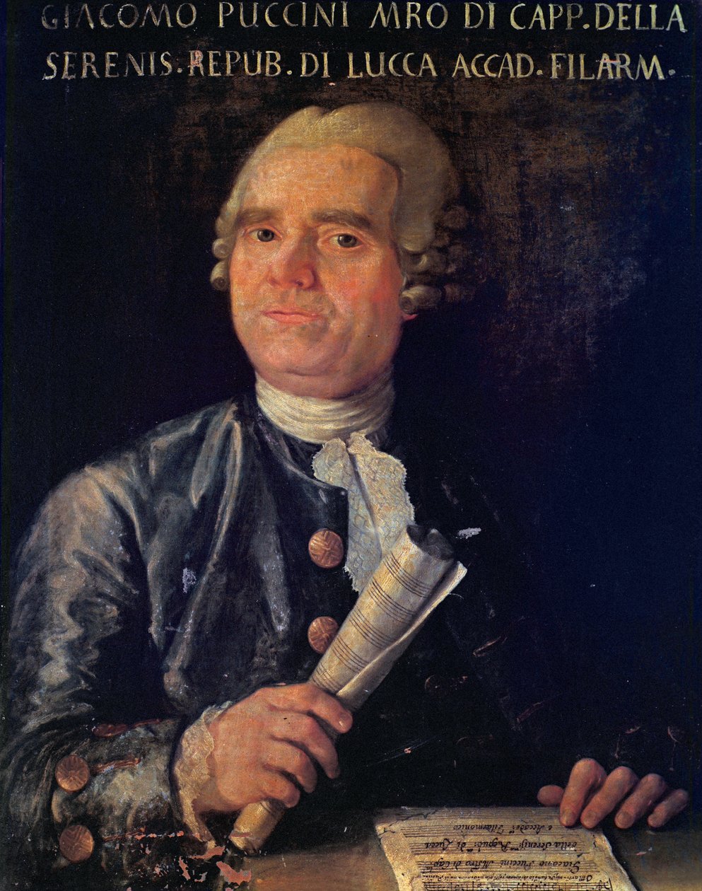 Giacomo Puccini (1712-1781) portréja (olaj, vászon) alkotó: Italian School