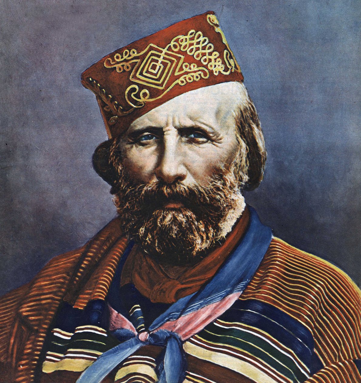 Giuseppe Garibaldi (1807-1882) olasz politikus portréja. alkotó: Italian School