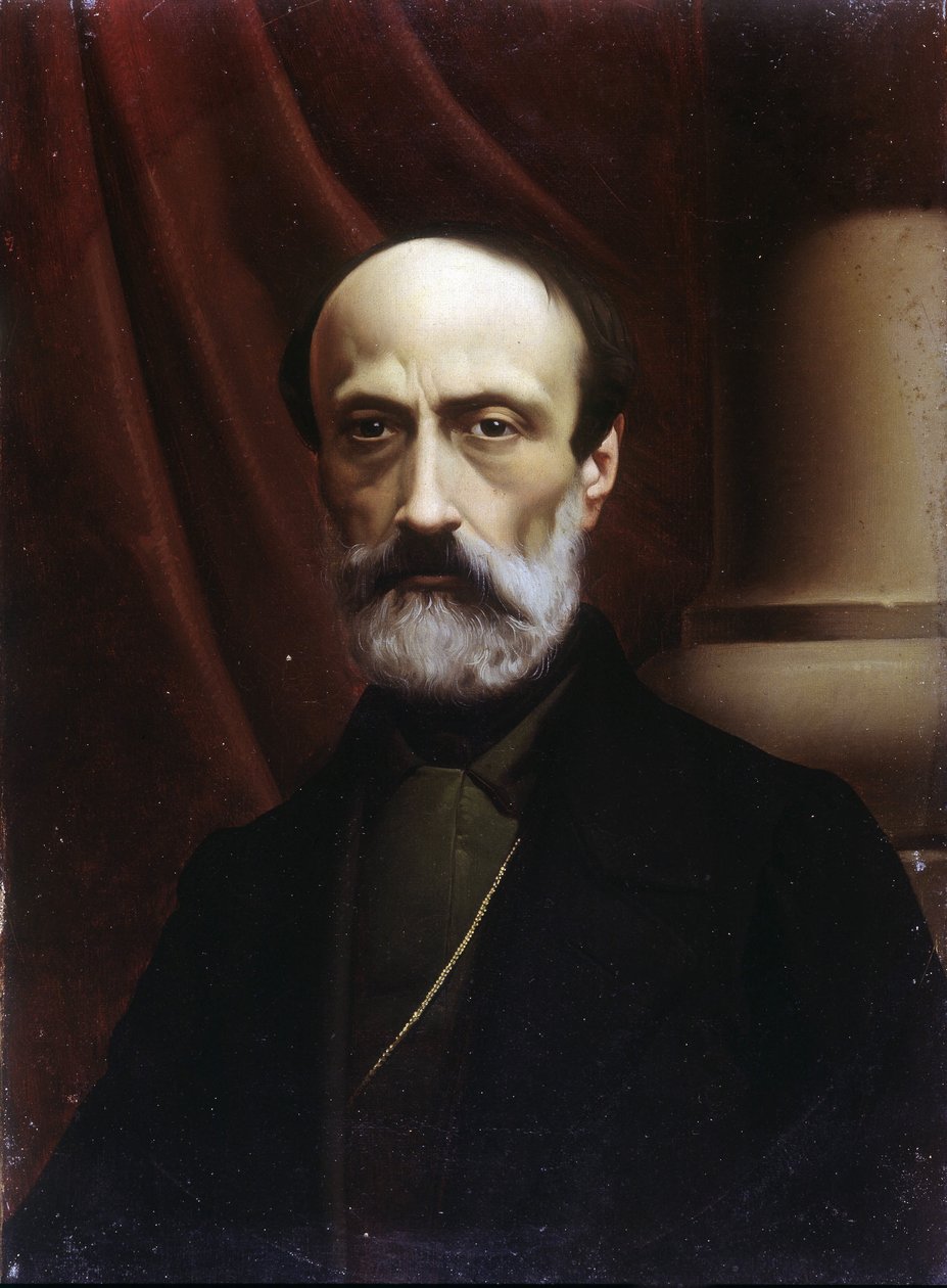 Giuseppe Mazzini (1805 vagy 1808 - 1872) portréja. Olajfestmény. Risorgimento Múzeum. Milánó alkotó: Italian School