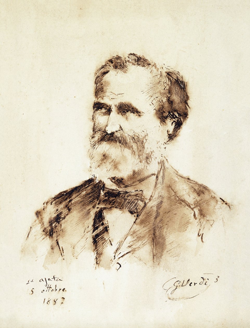 Giuseppe Verdi portréja alkotó: Italian School