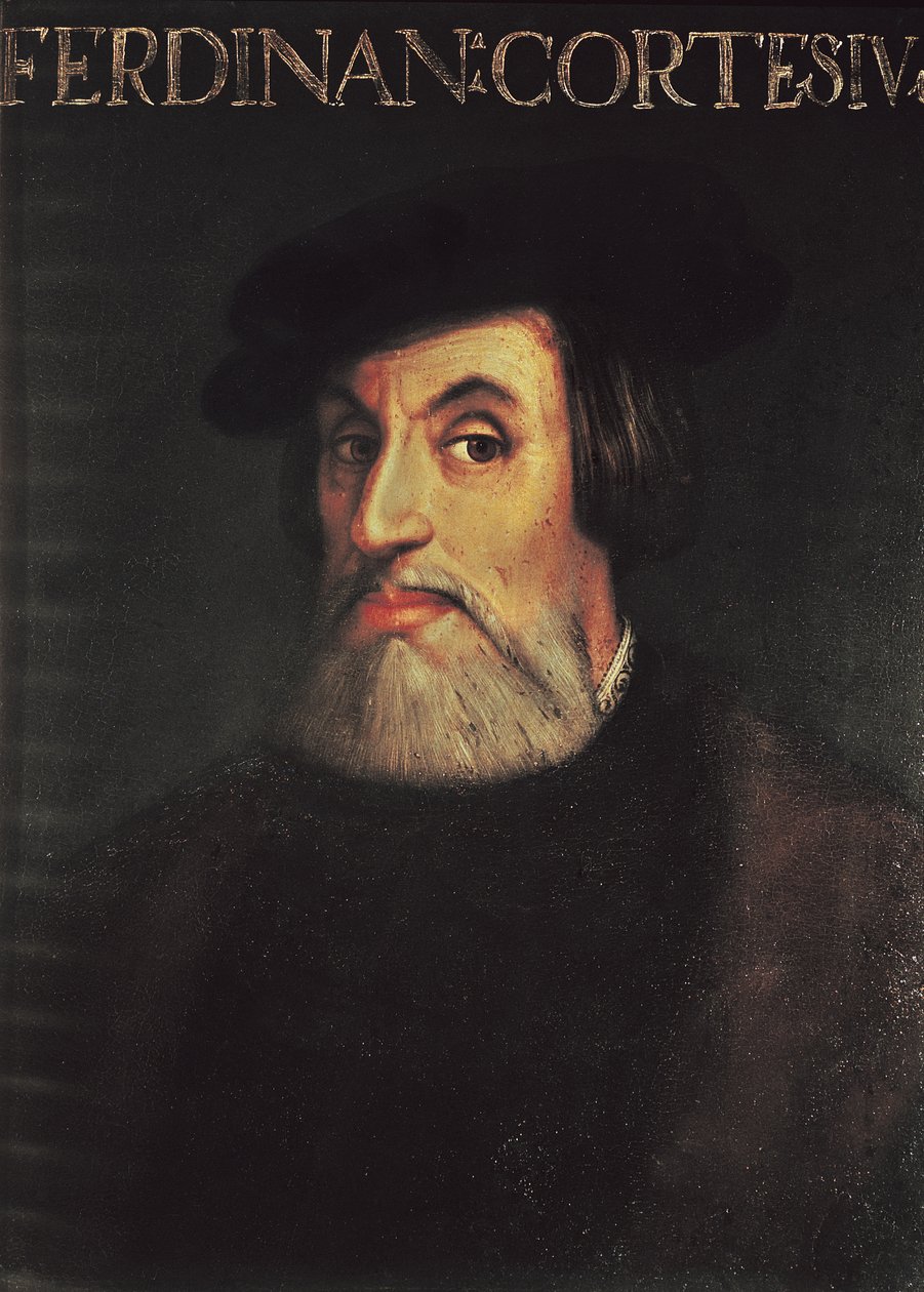 Hernando Cortes (1485-1547) portréja alkotó: Italian School