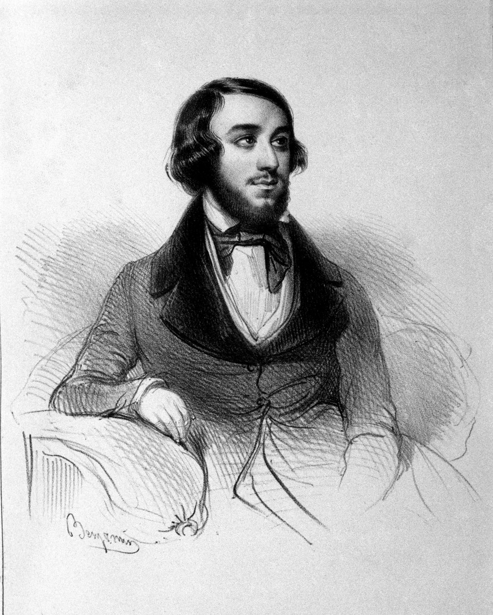 Mario Candia (1810-1883) olasz tenor portréja. alkotó: Italian School