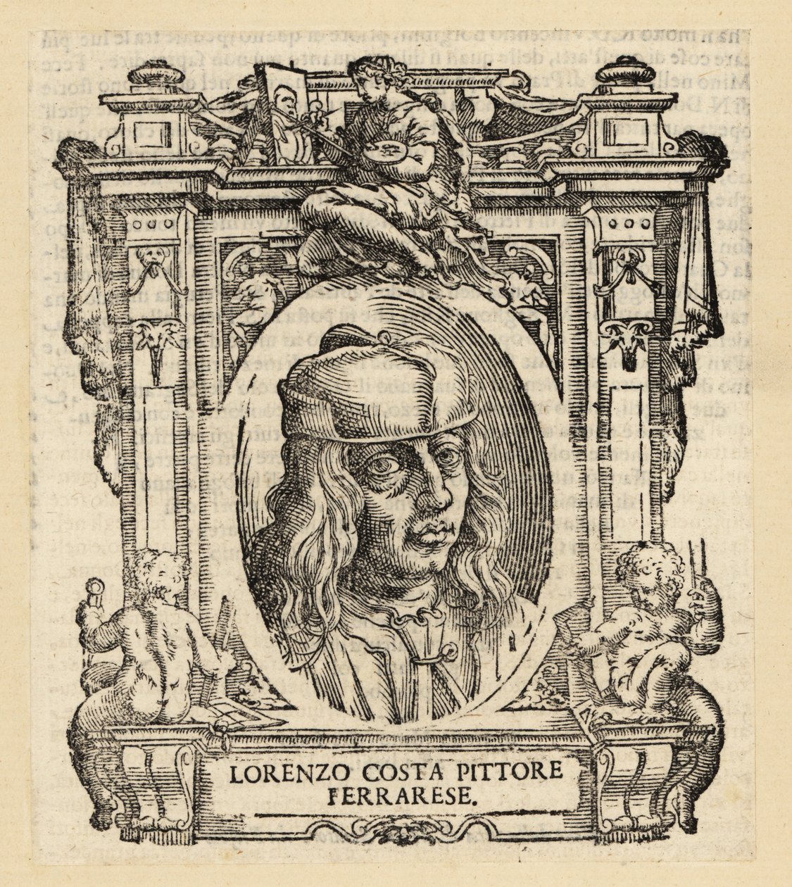Lorenzo Costa, a reneszánsz ferrarai olasz festő portréja alkotó: Italian School