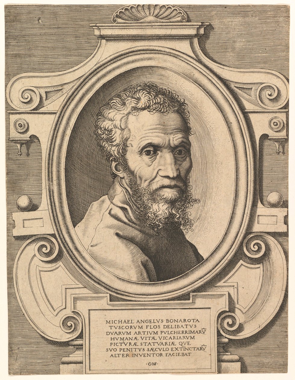 Michelangelo portréja, kocsma. C1564. alkotó: Italian School