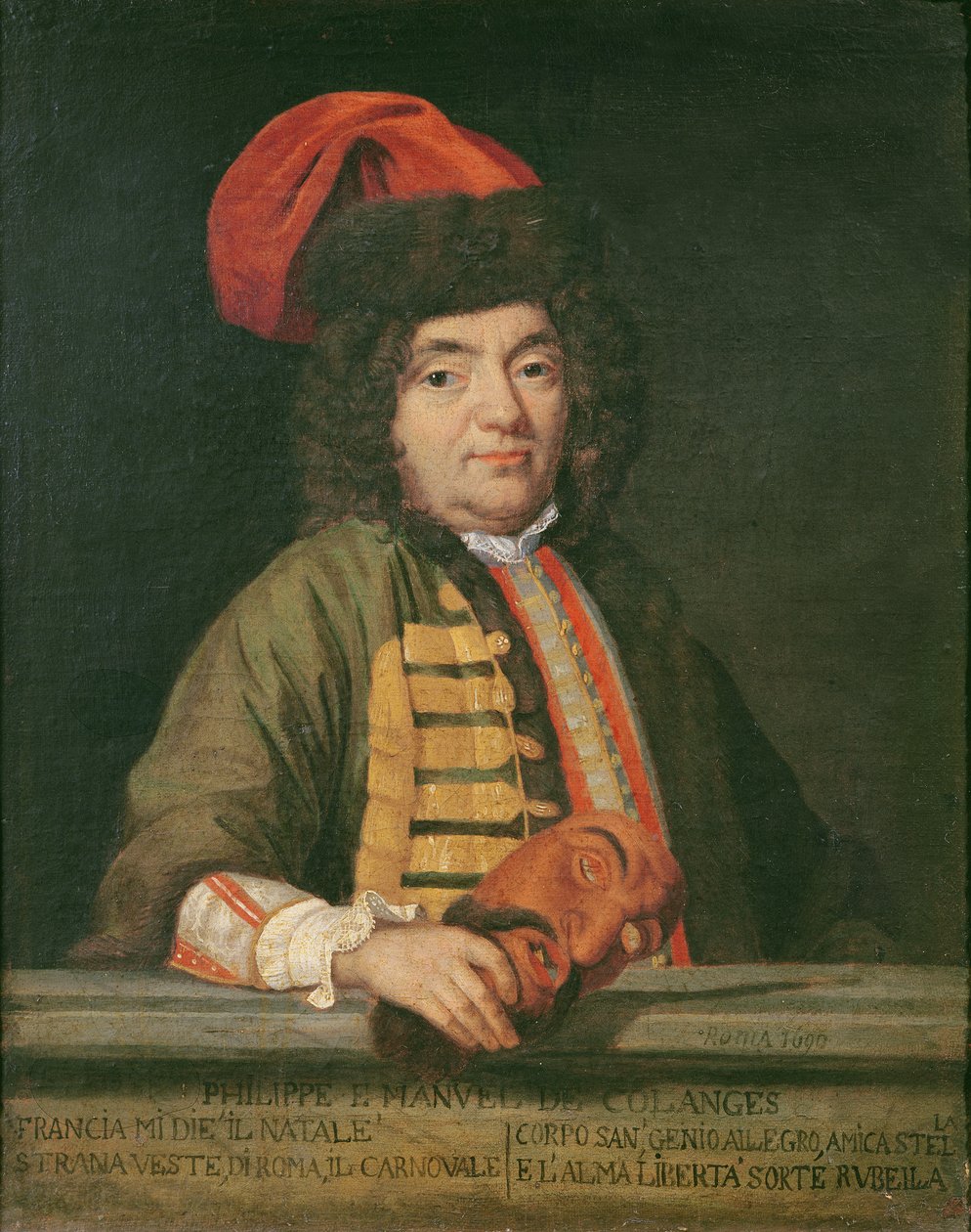 Philippe Emmanuel de Coulanges karneváli öltözetű portréja, 1690 alkotó: Italian School