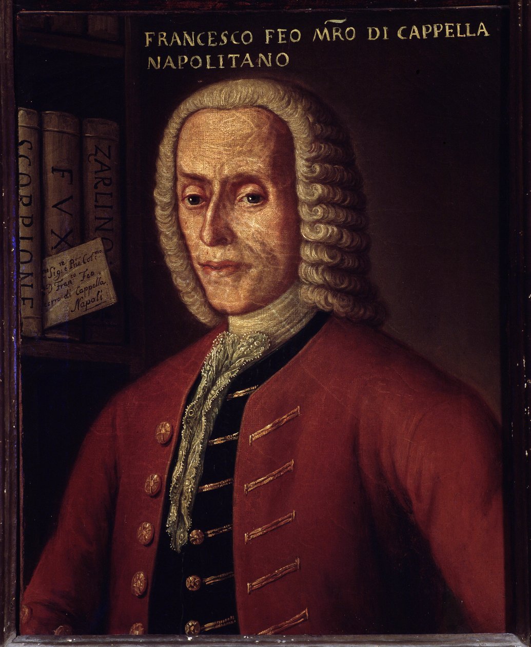Francesco Feo (1691-1761) olasz zeneszerző portréja alkotó: Italian School