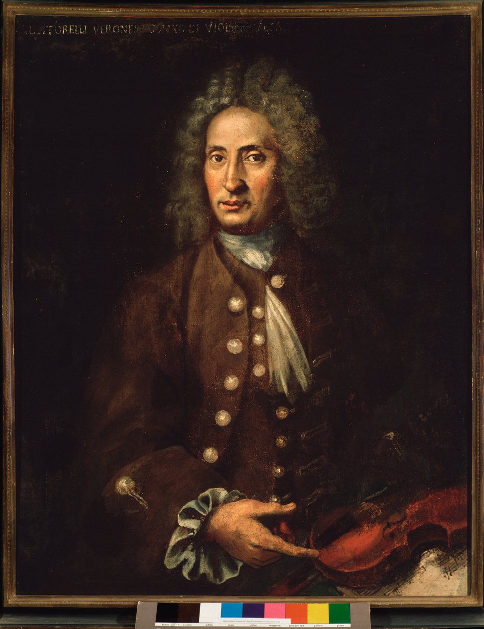 Giuseppe Torelli (1658-1709) olasz zeneszerző portréja. alkotó: Italian School