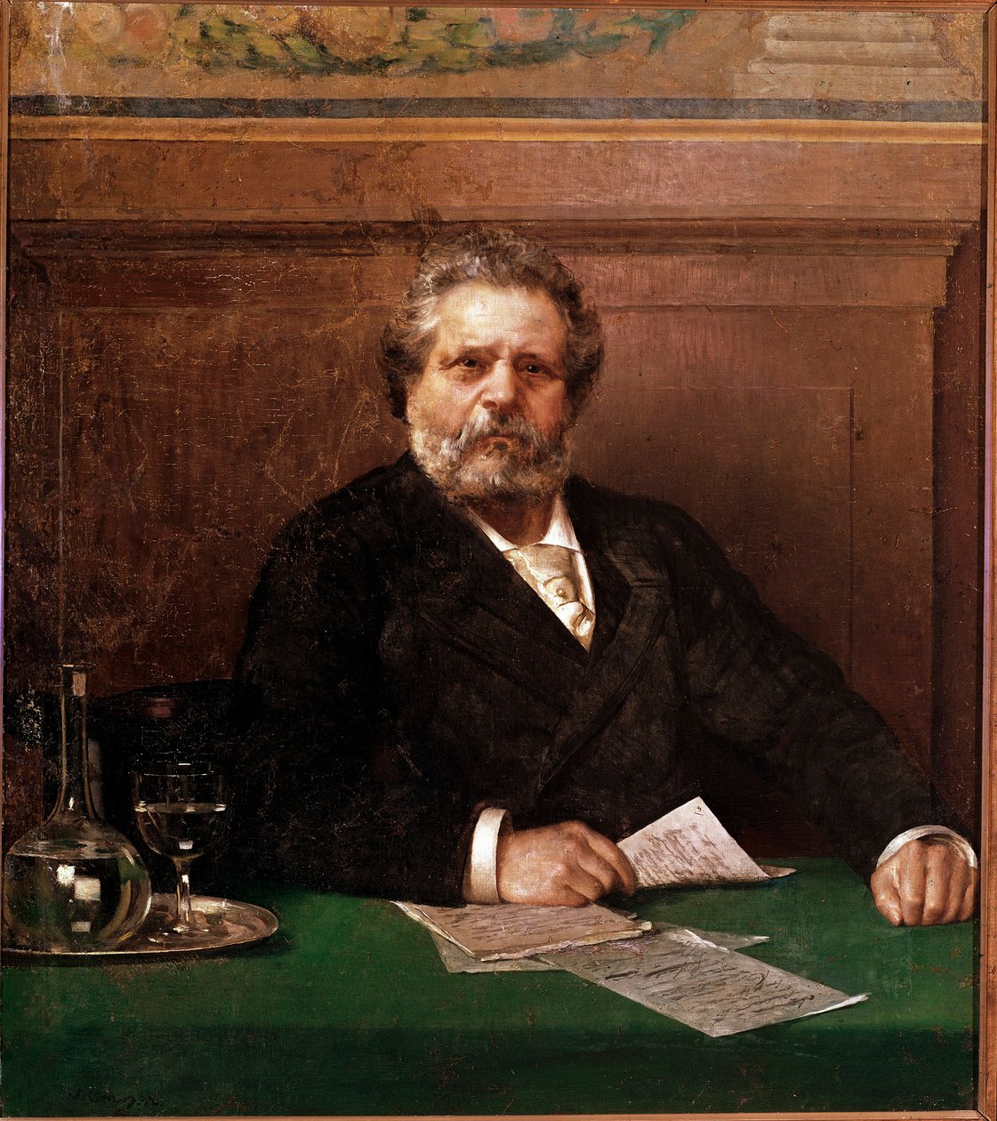 Giosue Carducci olasz költő portréja (1835-1907) Névtelen festmény. 19. század vége Bologna, Casa Carducci - Giosue Carducci olasz költő portréja 1835-1907. Névtelen festmény, 19. század vége, Casa Carducci, Bologna, Olaszország alkotó: Italian School