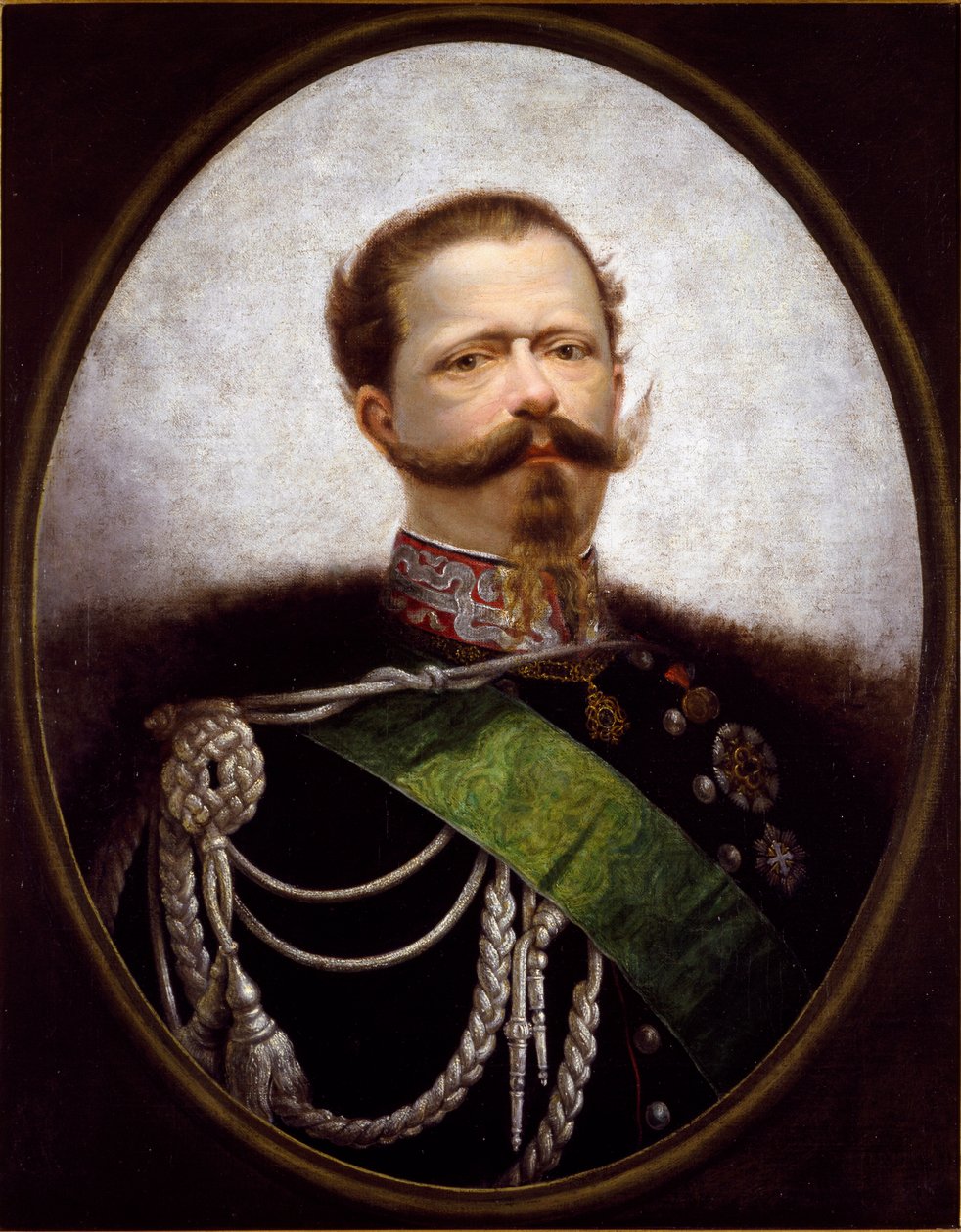 Vittorio Emanuele olasz király portréja (Victor Emmanuel) (Victor-Emmanuel) (1820-1870) Névtelen festmény. 19. század Magángyűjtemény - II. Viktor Emanuel (Vittorio Emanuel II) (1820-1870) olasz király portréja. Névtelen festmény alkotó: Italian School