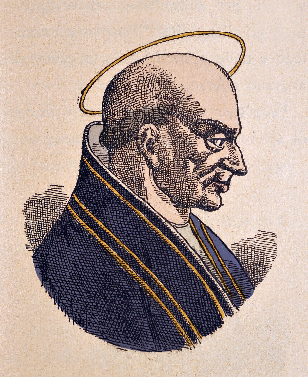 Adeodat pápa vagy Dieudonne Ier (615-618) portréja alkotó: Italian School