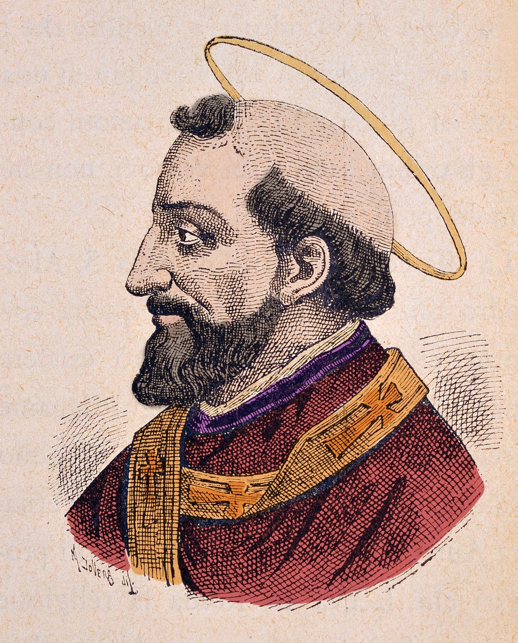 Alexandre pápa (I. Sándor vagy Alessandro Ier) portréja (105-115) alkotó: Italian School